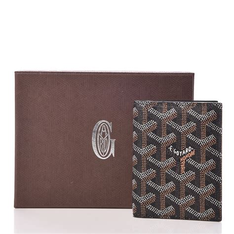 goyard saint marc card case price|GOYARD Goyardine Saint Marc Folding Card Case Black.